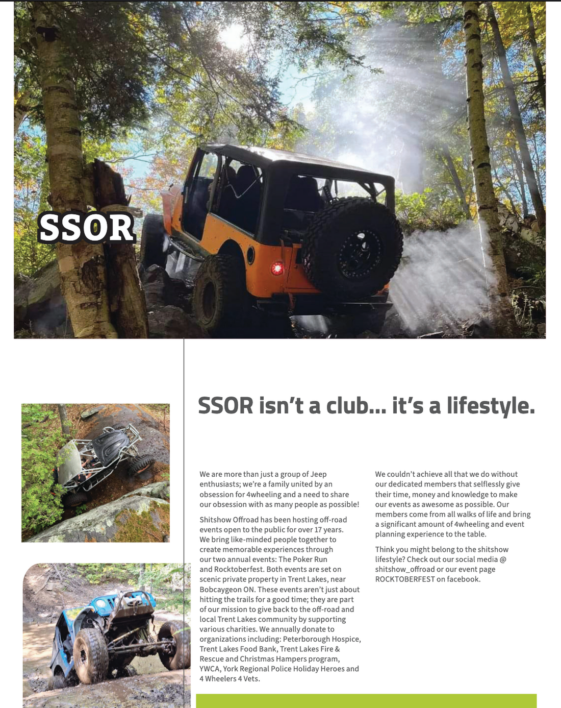 Shitshow Offroad Feature Club in OF4WD newsletter