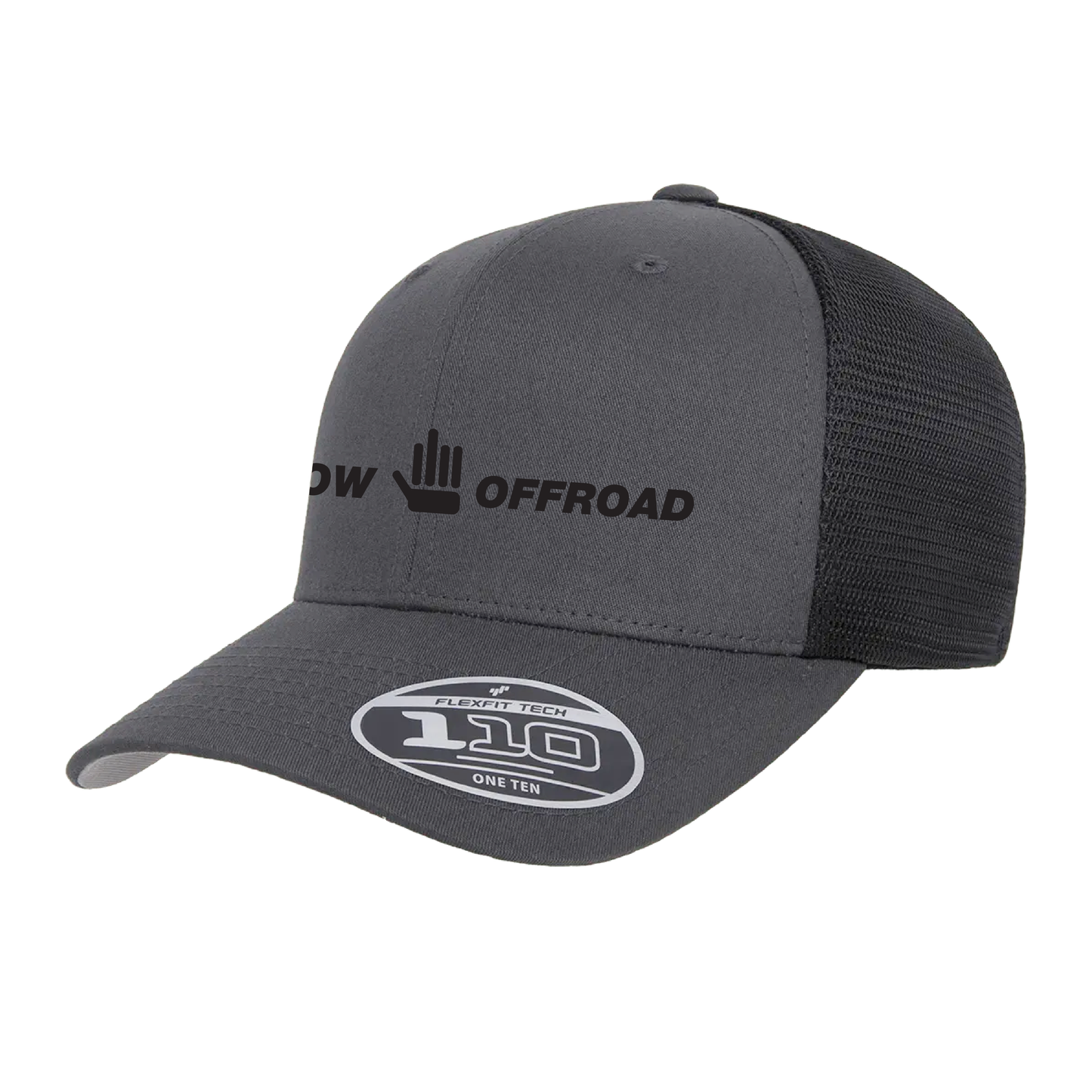 Shitshow Offroad Mesh Snapback Baseball Hat - Grey/Black