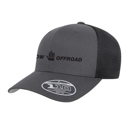 Shitshow Offroad Mesh Snapback Baseball Hat - Grey/Black